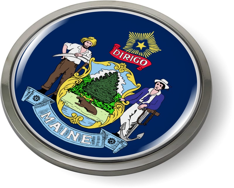 Maine - State Flag Emblem